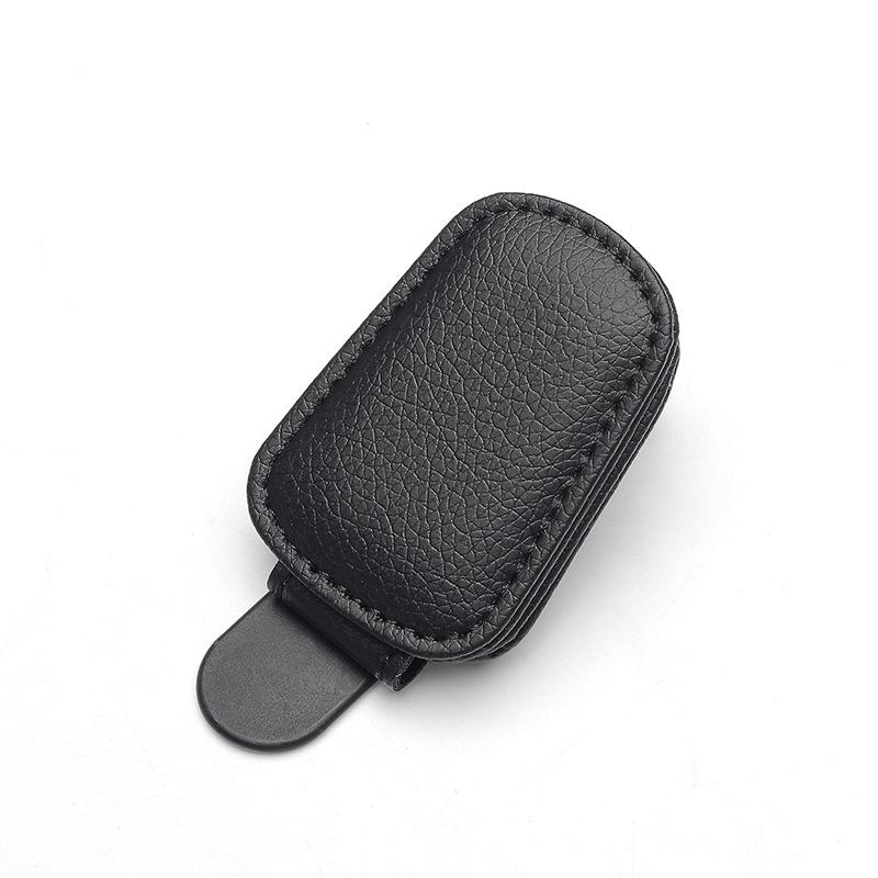 

Универсальный автомобильный солнцезащитный козырек, вешалка для очков, зажим для кожаных очков, магнитный многофункциональный держатель для автомобильных аксессуаров