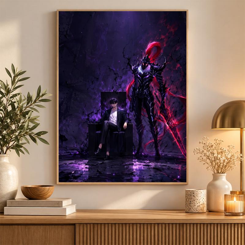 Solo Leveling Diamond Painting Kit 5D Full Drill DIY Diamond Mosaic Wall Art Home Decor