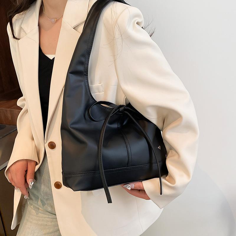 Women Casual Large Capacity Bowknot Single Shoulder Underarm Tote Commuter Handbag