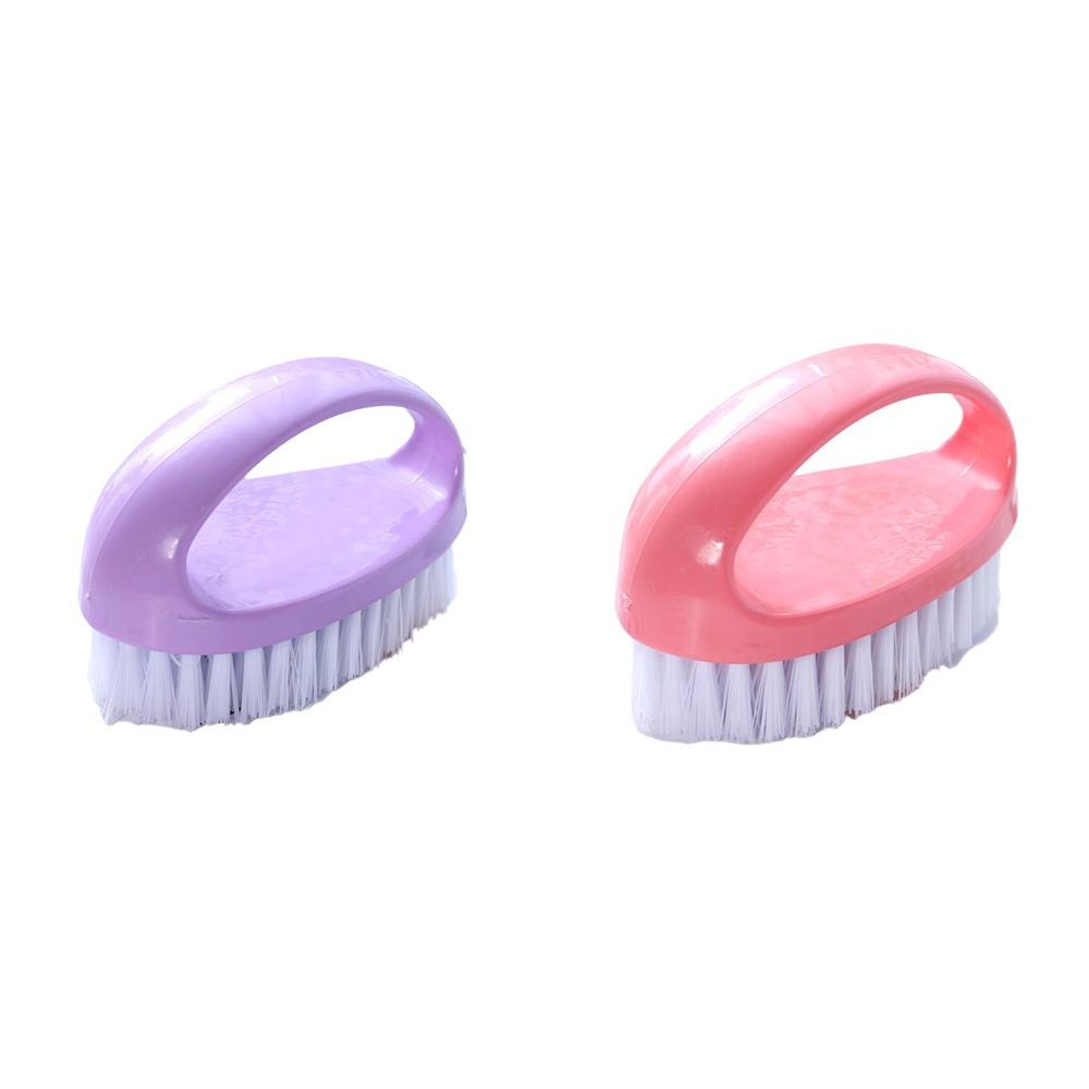 2PCS/SET Plastic Bathtub Brush Mini Laundry Scrubbing Brush Cleaning Brush  Bathroom