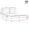 Storage Bed with Headboard Dark Blue 180 X 200 Cm Velvet