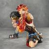 Battle Damaged Ace One Piece Anime Figure Model Display PT Flame Emperor Fire Punch Ace Collectible Toy Action Figure