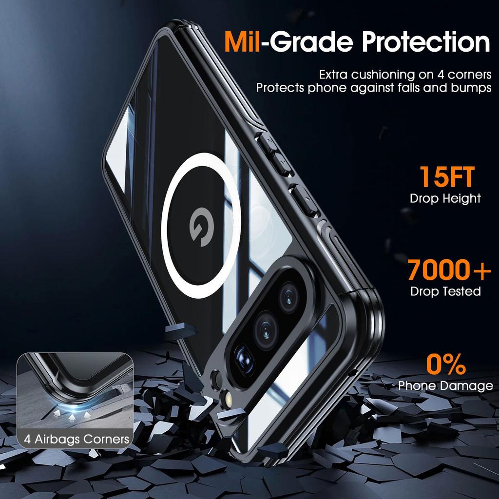 Suitable for Google Pixel 9/8 Pro XL Phone Case Three Proof Sealing Anti Drop Dustproof Phone Case All Inclusive