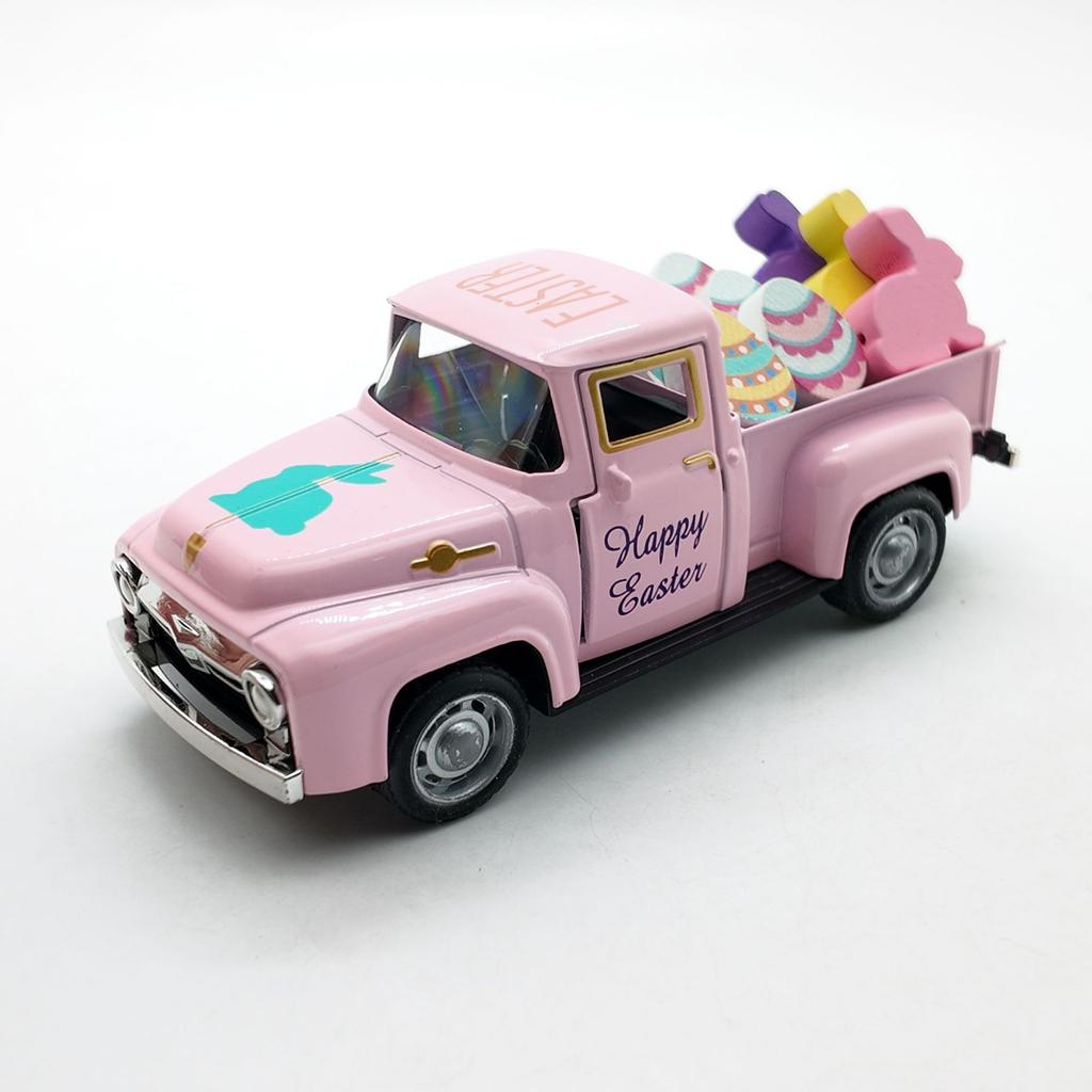 Easter Decorations For Children, Including A Bunny Car Die- Model.