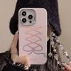 Ribbon Bow Chain Iphone15 Suitable for 14Promax Mobile Phone Case 12 Apple 13 Sweet 11 Electroplating