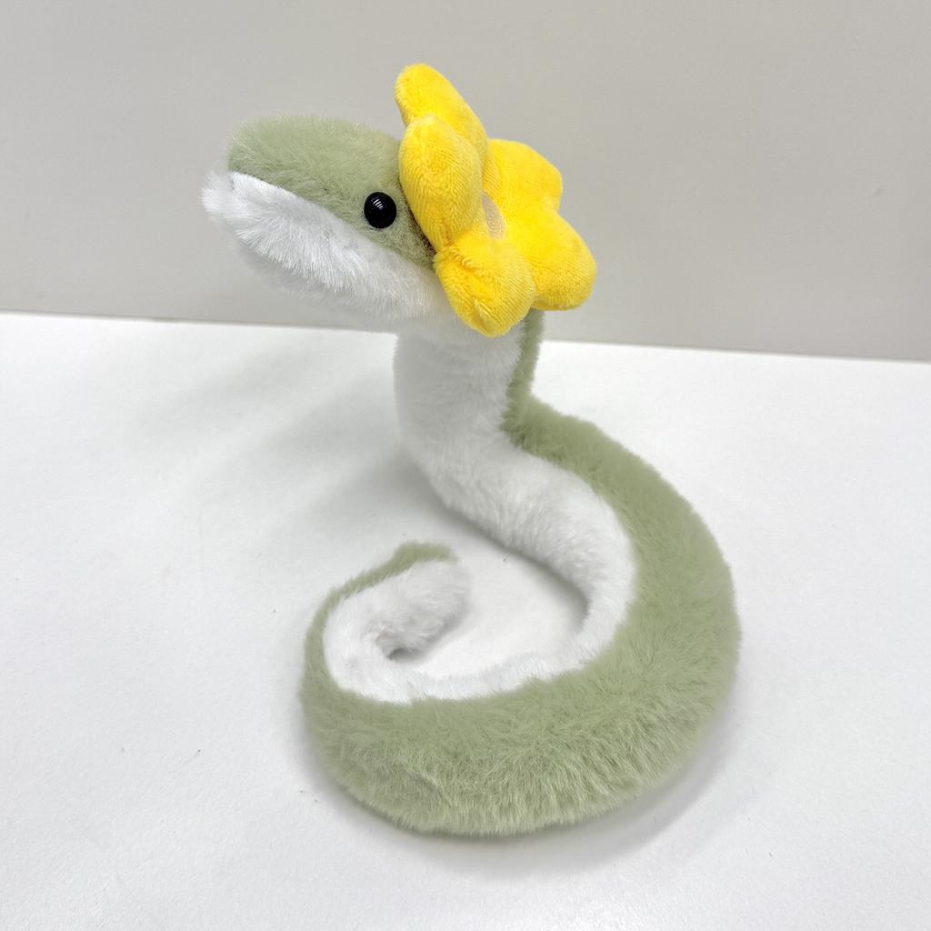 37cmNew Year's Little Snake Plush Toy Doll Doll Playful Children's Girl Cute Ornament Doll Mascot Cute Snake Plush Toy