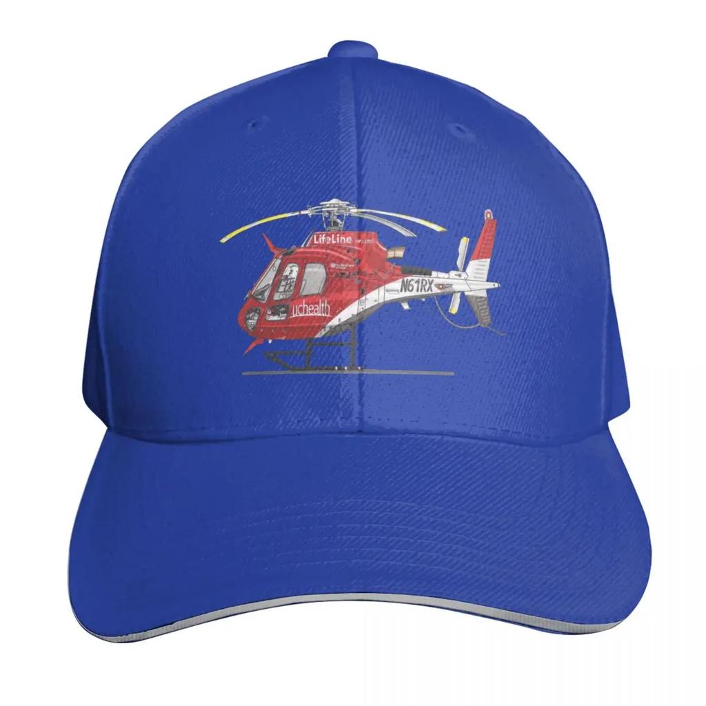 Airbus H125 Eurocopter AS350 B3 UCHealth LifeLine N61RX Baseballkappe Luxus Herrenhut Neuer Hut Wild Ball Hat Herren Damen
