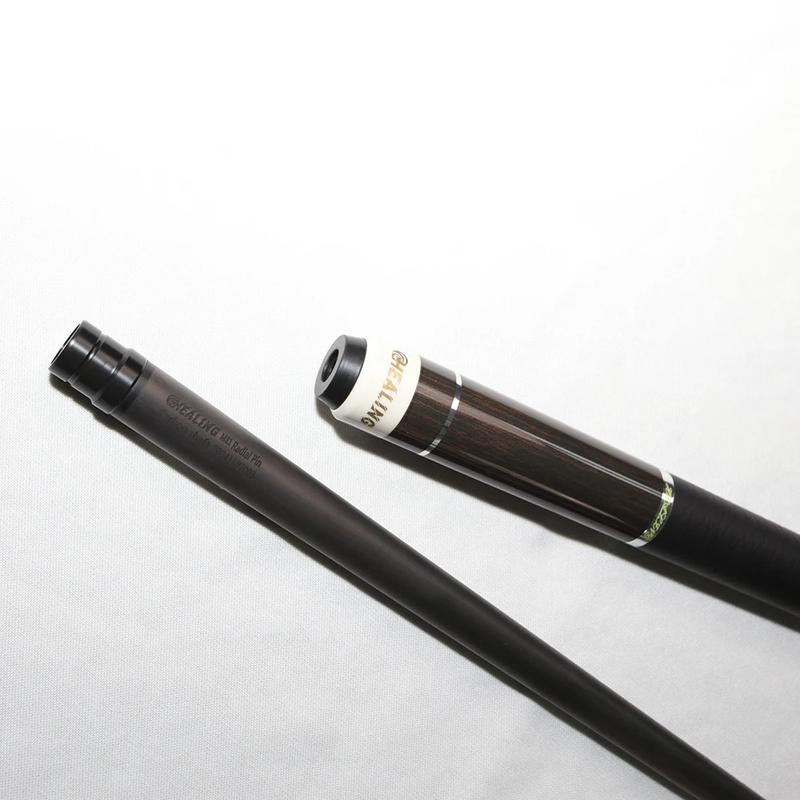 OKHEALING 11.8mm Tip Play Cue Carbon Fiber Billiard Cue Black Technology Low Deflection Pro Taper Radial 5mm XTC Ferrule 19-21oz