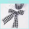Elegant Black And White Gingham Wired Edge Ribbon Roll For Gift Wrapping And Floral Arrangements