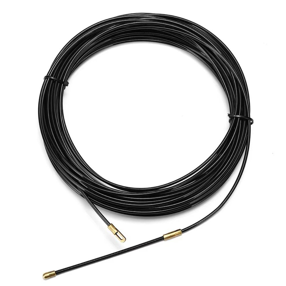 

Guide Spring Cable Wire Puller Anti-Corrosion Cable Puller Heavy Duty Fish Tape Reel Wire Pulling 10 M чорний