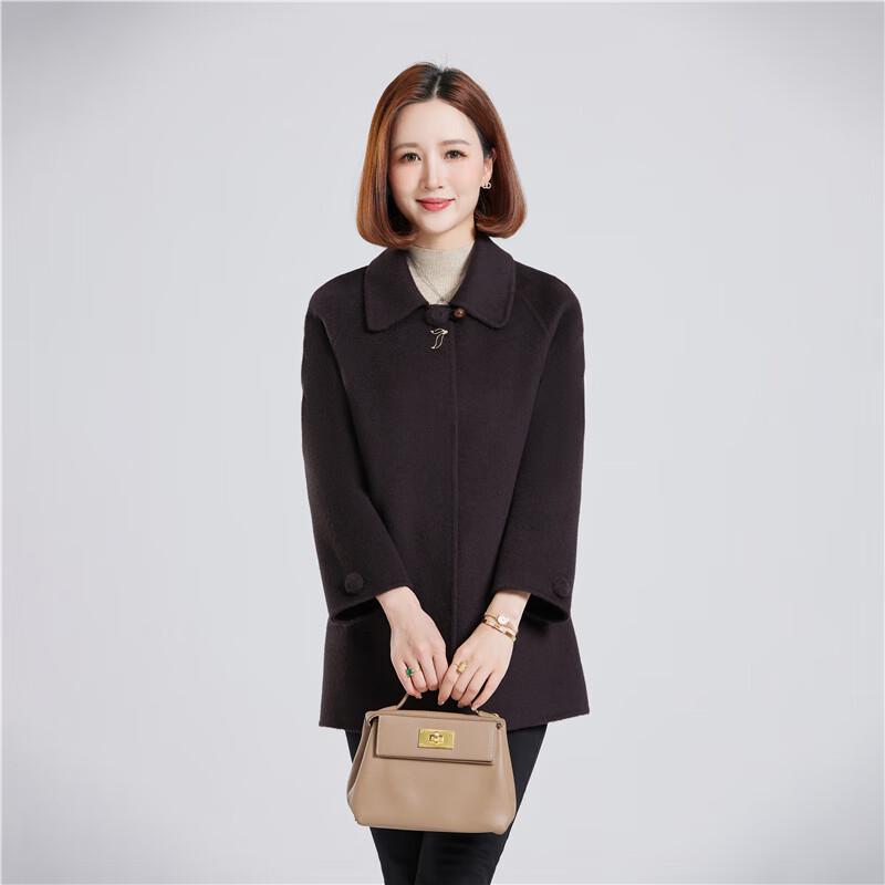 Women's 100% Wool Double-Faced Short Coat