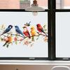 PVC Cute Adorable Bird Static Cling Window Sticker Removable Self-Adhesive for Kitchen Living Room Glass Home Decor Art