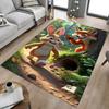 1pc Rabbit Fox Carpet Anti Slip Polyester Floor Mat for office.Bedroom