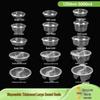 Jing Zhi Feng Disposable Thickened Round Takeaway Containers with Lids