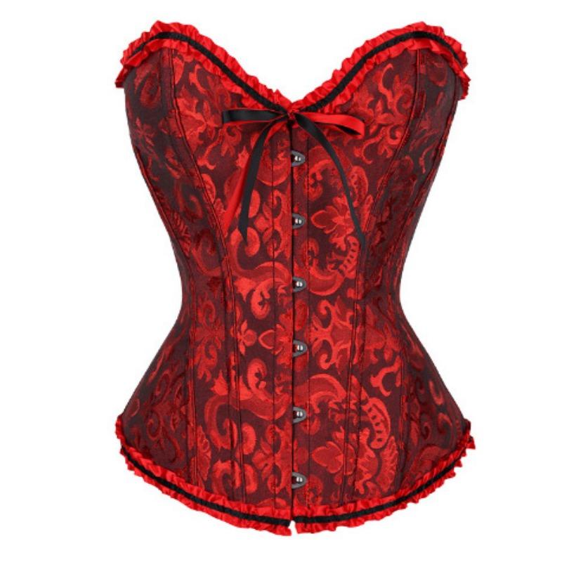 Women S Lace Corset Bustier Waist Trainer Body Shaper