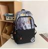 Schoolbag Student Backpack Korean Edition Fashion Trend Alphabet Couple School Bag Casual Large Capacity Computer Backpack