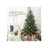 HOMCOM Sapin de Noël 183 cm, aspect réaliste, montage rapide, support inclus, plastique ignifuge
