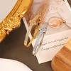 Versatile Luxury Diamond Four-Leaf Clover Women's Open Bangle Bracelet