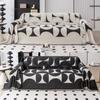 Irregular Windmill Chenille Sofa Towel for the Living Room, Nordic Style Home Decor with Tassel Edges, Three-Seater Sofa Set