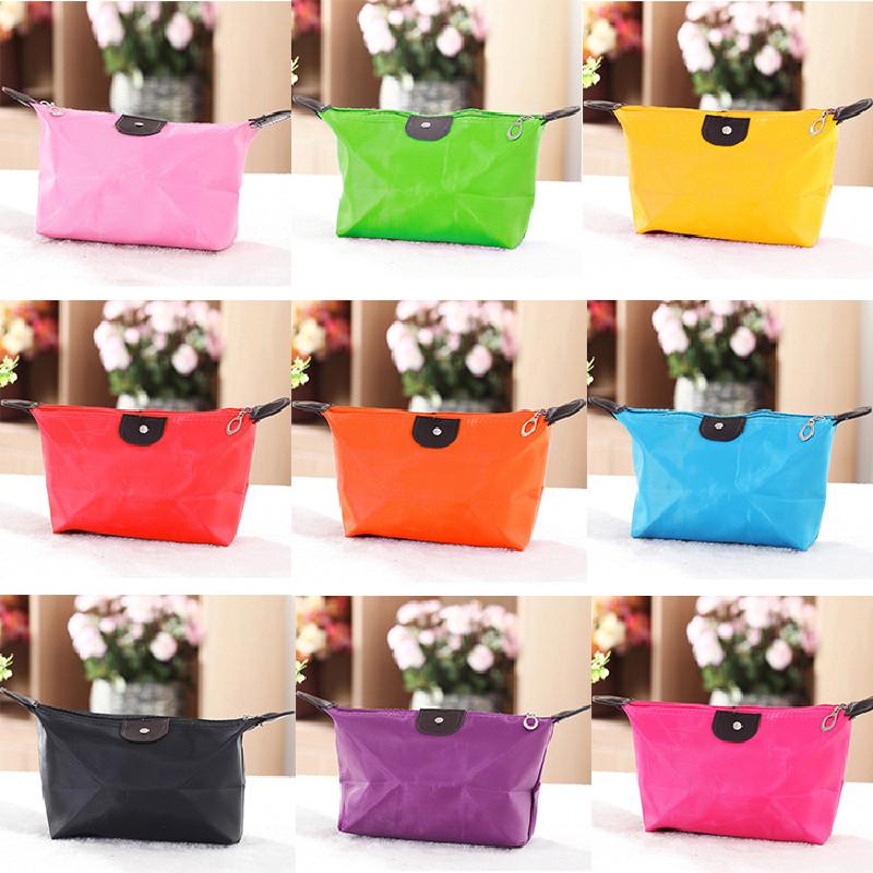 Dumpling Makeup Bag Foldable Travel Cosmetic Organizer With Handheld Design For On The Go Use