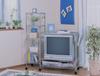 Iris Ohyama Metal Magazine Rack with Hooks, MR-3MR, Silver