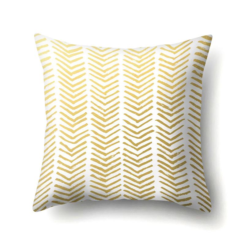 Ins Creative NATO Style Geometric Polyester Pillow Case Car Decoration Home Printed Waist Cushion Pillow Case Pillow Case