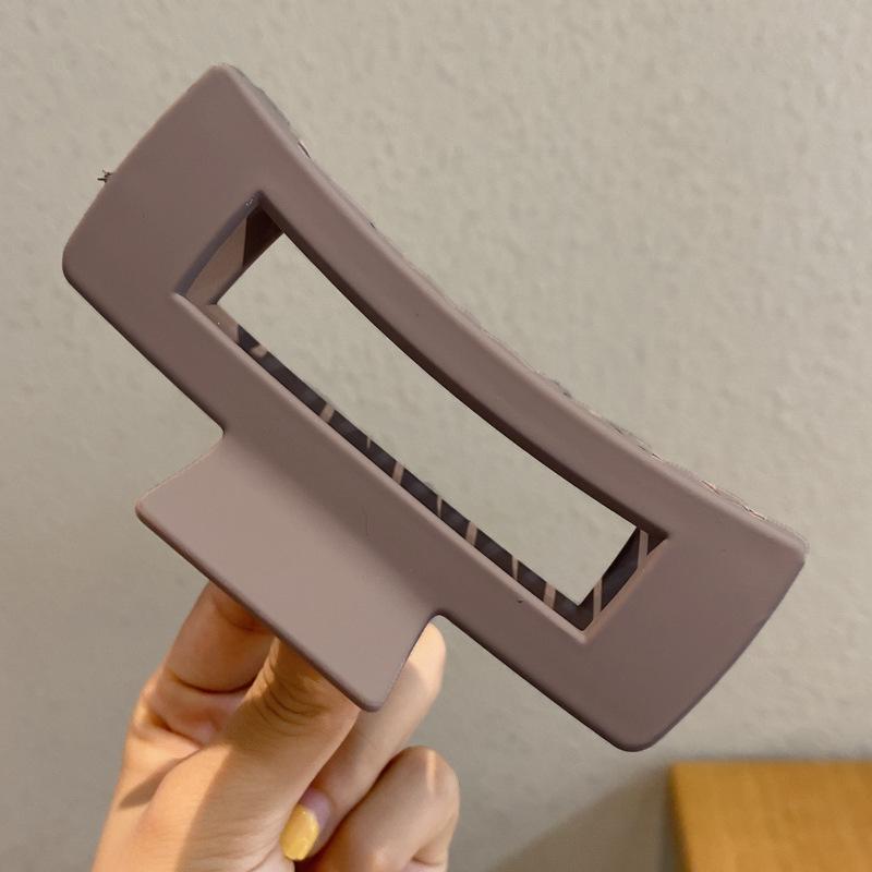 2pcs 10cm Women Thick Ponytail Hair Claws Large Geometric Square Claw Minimalist Lady Hair Claw Girls Hair Accessories