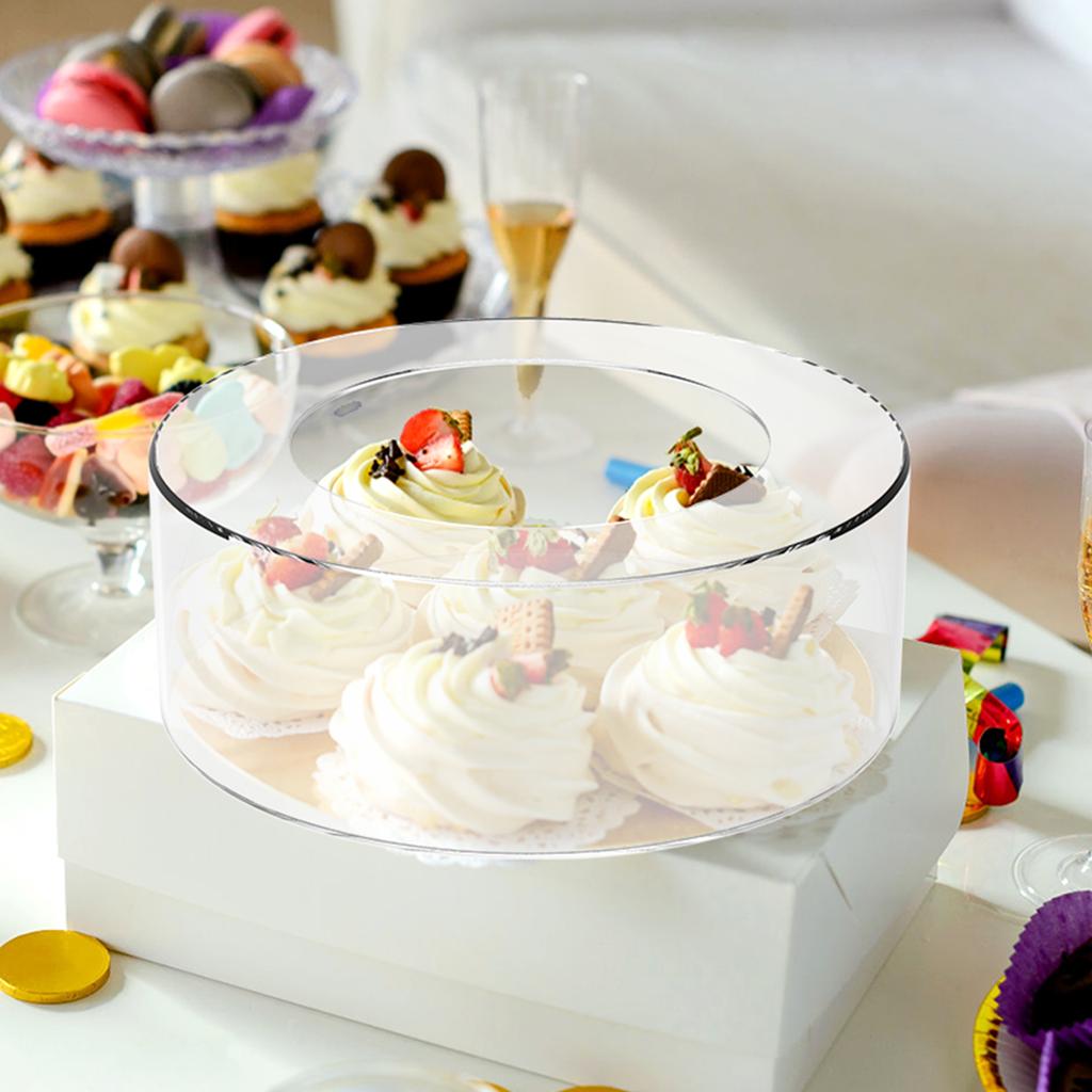 Fillable Acrylic Cake Stand Transparent Riser Cylinder Cake Display DIY  Decor Cake Holder for Wedding Birthday Party 15/20/25cm
