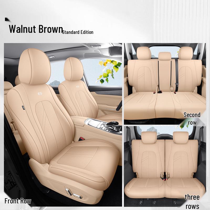 Thunder E5 Universal Leather Car Seat Cushion (New Model, Five-Seat, All-Season)