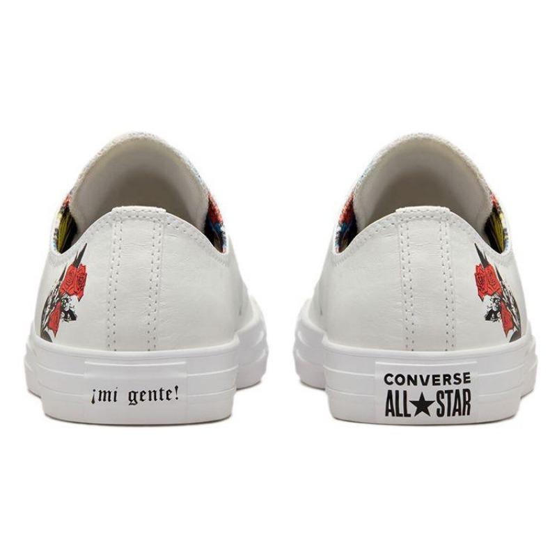 Converse Chuck Taylor All Star Mi Gente Unisex Low Canvas Shoes White Black 171495C