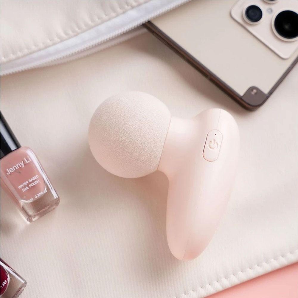 Portable Mini Fascia Massager Adjustables 6 Modes Deep Tissue Massage Device Wear Resistant Soft Massage Head