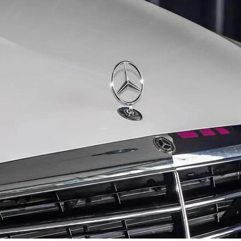 For Benz W206Zinc Alloy Car Front Hood Emblem Badge Accessories For Mercedes Benz AMG W213 W223 W240 W212 W222 W221 W211 W220 W210 W207 W140