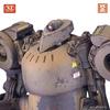 Cavico Kamp Riesen Mars Humanoid Heavy Machine Series, Type IV Humanoid Heavy Machine, Late Production Type/Dark Yellow, 1/35 Scale, Approximately 13.