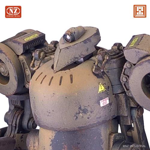 Cavico Kamp Riesen Mars Humanoid Heavy Machine Series, Type IV Humanoid Heavy Machine, Late Production Type/Dark Yellow, 1/35 Scale, Approximately 13.
