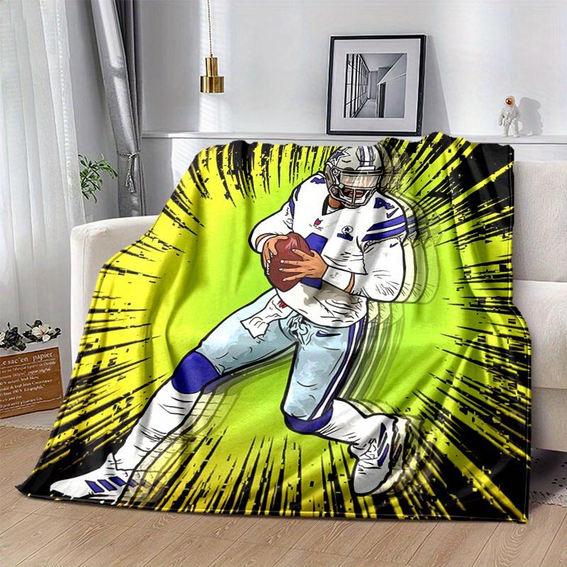 1pc. Dallas Cow Football Player Art Print - Home Office Outdoor Blanket Gift for