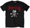 Pantera 'Horned Skull Stencil' (Black) T-Shirt