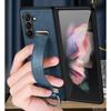 Luxuriöser Kuhleder-Armbandhalter Handyhülle für Samsung Galaxy Z Fold 7 Fold6 5 4 3 W24 Kamera-Schutzhülle
