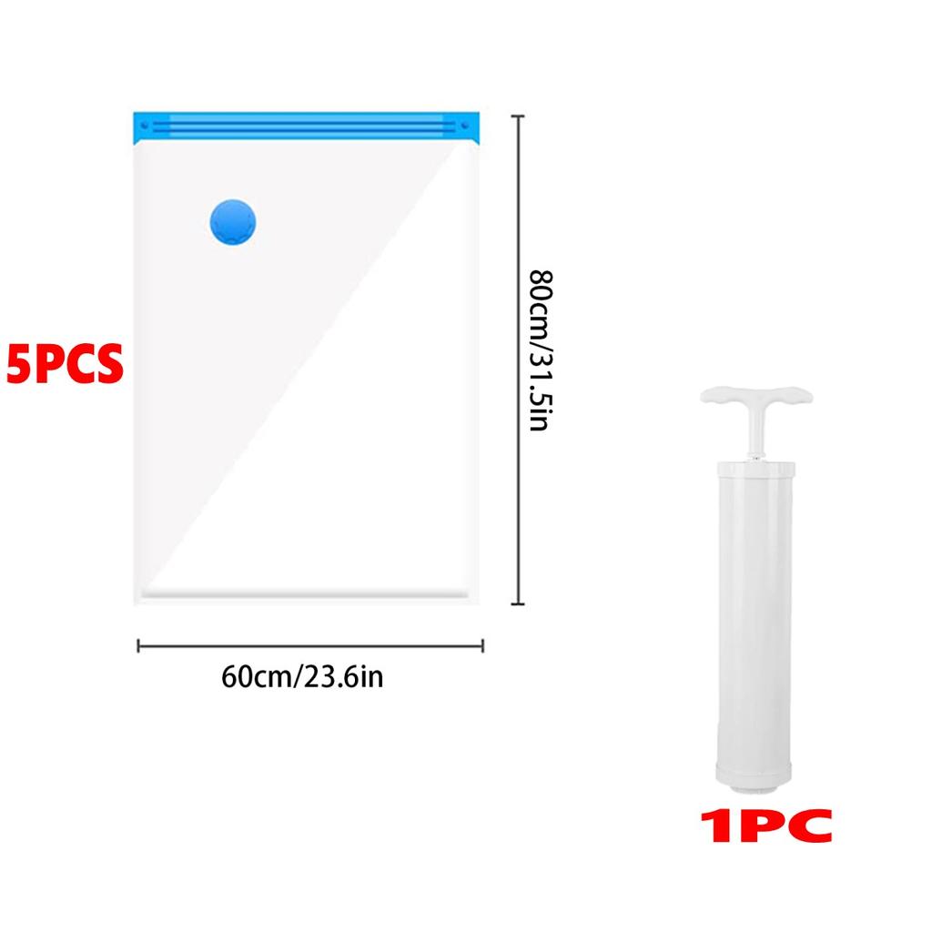 15 Pack Vacuum Storage Bags, Space Saver Bags  Compression for Comforters and Blankets, Sealer Clothes Storage Travel Organizer,