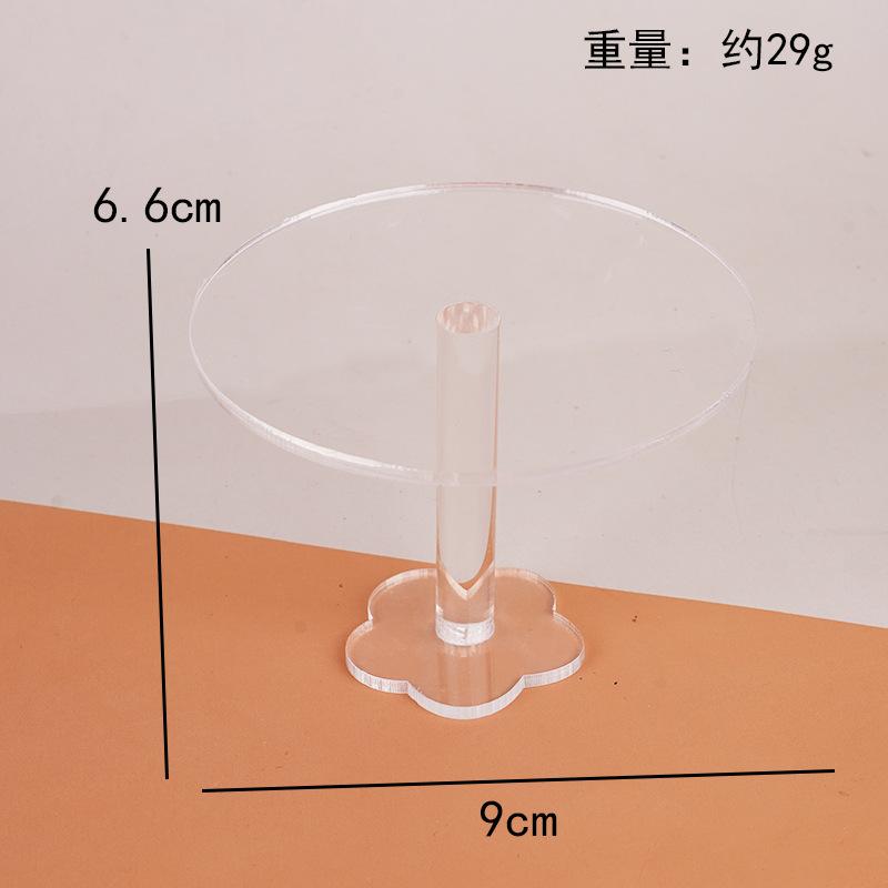 Simulation Mini Acrylic Dining Table Model Ornament Dim Sum Table Children'S Play House Toys Food Play Doll House