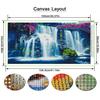 Natural Scenery Waterfall Large Size Diamond Painting Diy Full Square Round Drill Rhinestone Embroidery Landscape Mosaic Cross Stitch Kits Wall Decor