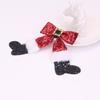 2PCS Boot Bowknot Hairpin Hair Clip Party Hair Ornament Christmas Bowknot Hair Clip Hair Accessory Suitable for Ladies