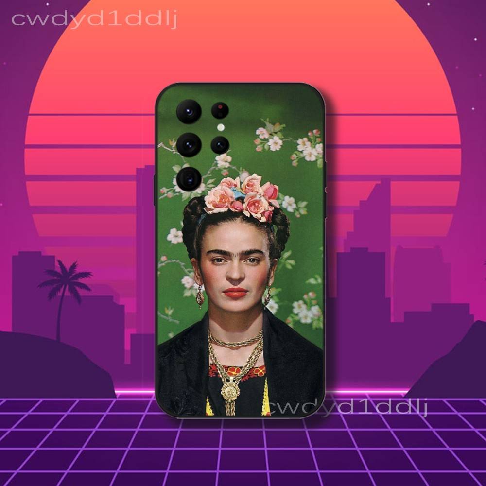 

Fashion F-FridaS-S Art K-Kahlo Phone Case For Samsung S10,S21,FE,S21 ,S26,S25,S24,S23,Ultra,S9,S22,Plus Black Shell Cover Samsung S22ULTRA5G