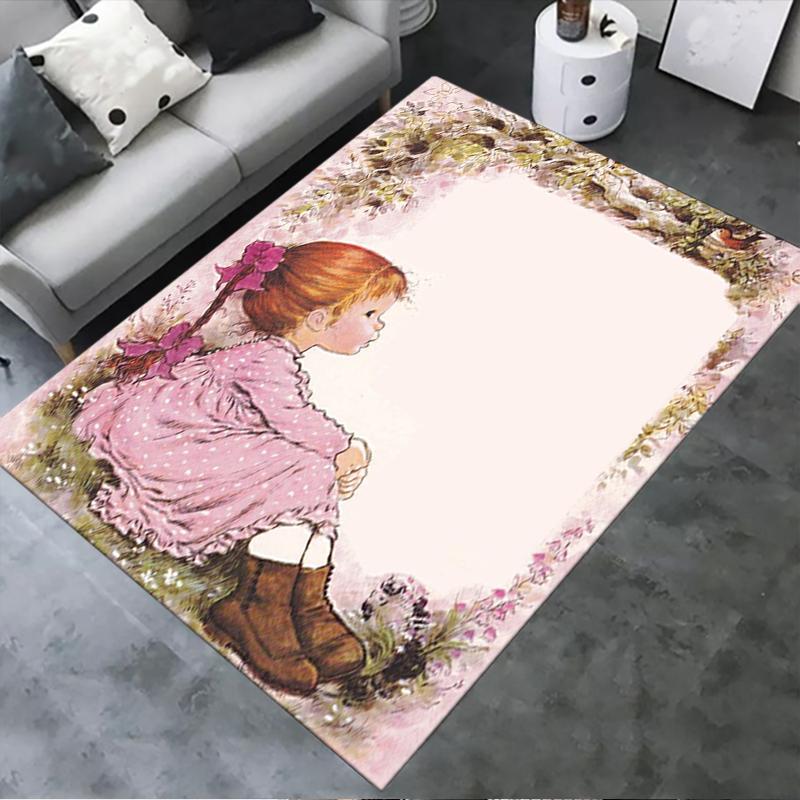 2025 New Sarah Kay Carpet Rug for Living Room Bedroom Home Sofa Decoration,Kids Play Non-slip Floor Mat143