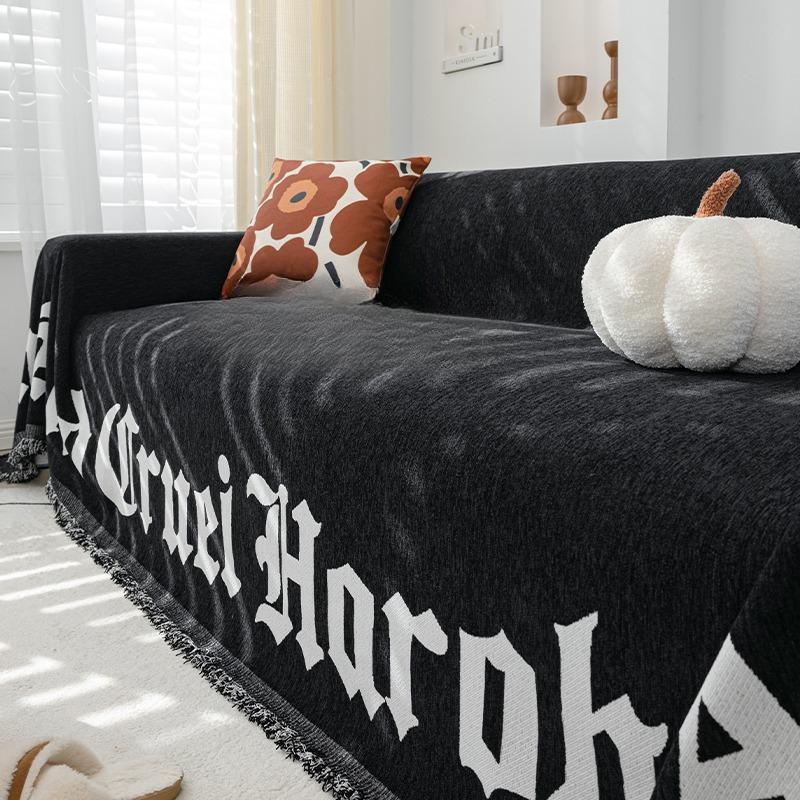 Nordic Sofa Cover Cloth Four Seasons Universal High-Grade Ins Style Sofa Towel Thickened Chenille Sofa Cover
