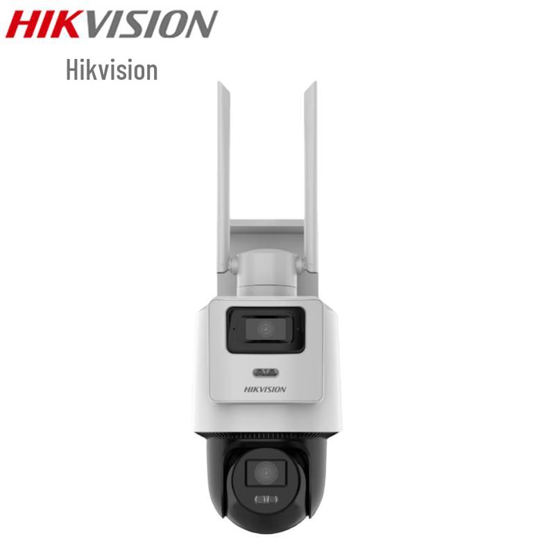 

HIKVISION 4MP Dual-Lens 4G PoE Full-Color PTZ Security Camera CN plug (adapter included)