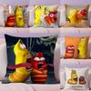 L-Larva Funny Pillow Case  Ultra Soft Skin Friendly Fabric Cloud Like Comfort & Concealed Zipper
