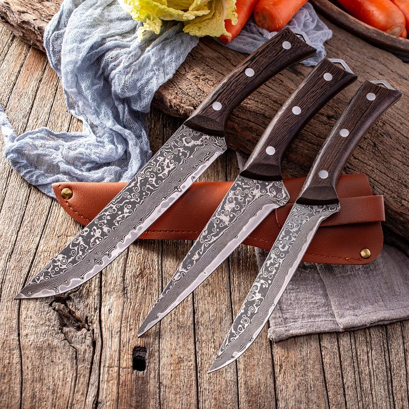 Damascus Steel VG10 Bone Cutting Knife 67 Layers of High Carbon Steel Forged From The Cutting Knife Meat and Fish Cutting Knife