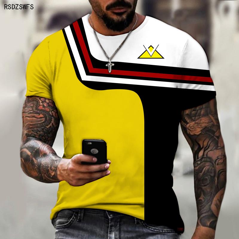 

Новый дизайн мужской рубашки Бренд Эксклюзивный дизайн Футболка с круглым вырезом 3D-печать Печатная толстовка оверсайз