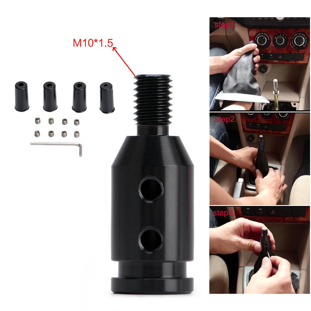 Universal växelspaksratt i aluminium för växelspaksadapter för icke gängade växlare för BMW Mini 4 färger