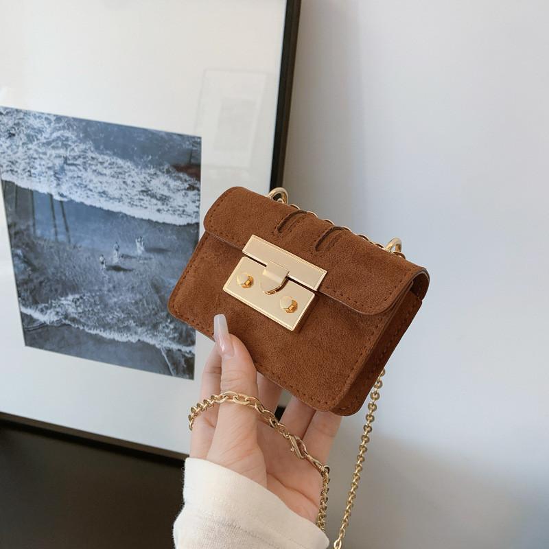 Chic Autumn Casual Mini Square Bag For Women With Soft Pu Leather And Chain Strap
